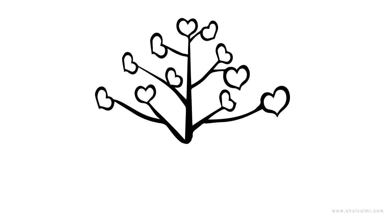 心愿树简笔画怎么画 心愿树简笔画图片大全