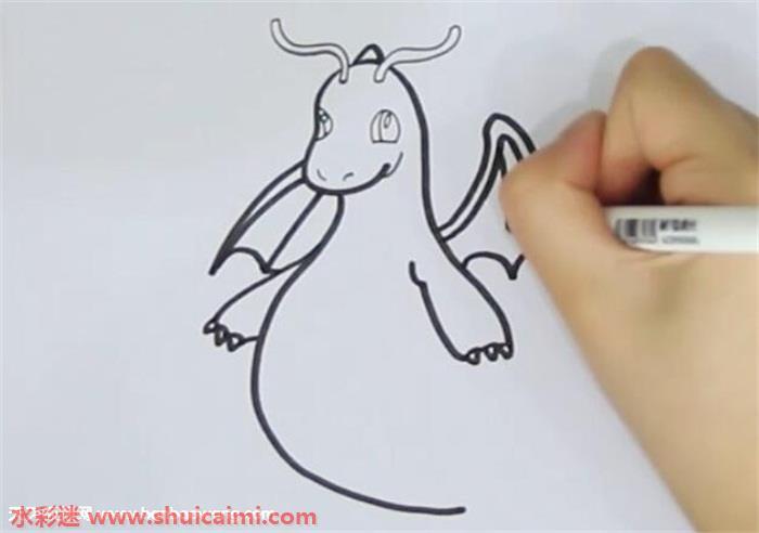 快龙怎么画 快龙简笔画步骤