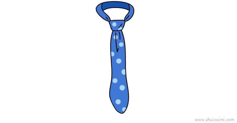 领带儿童画怎么画 领带简笔画图片