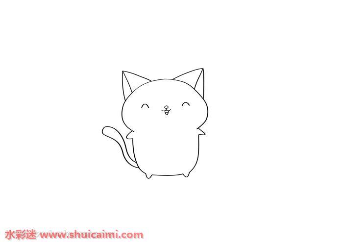 可爱小猫咪怎么画 可爱小猫咪简笔画简单好看彩色