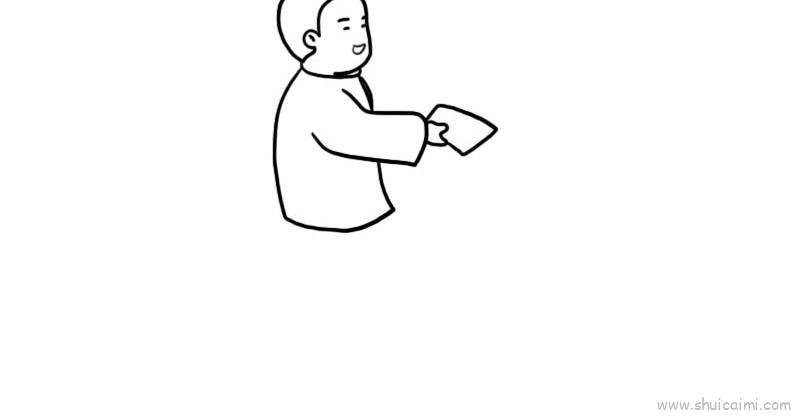 发压岁钱儿童画怎么画 发压岁钱简笔画图片大全