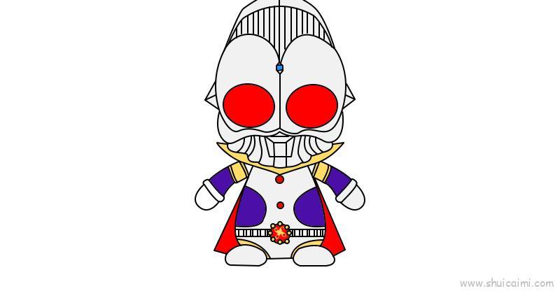 奥特之王儿童画怎么画 奥特之王简笔画步骤