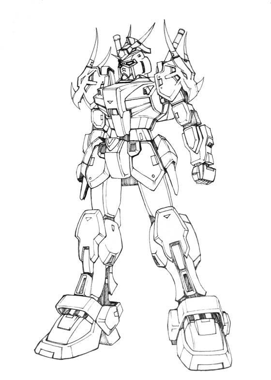 机甲简笔画 机甲简笔画机甲战士