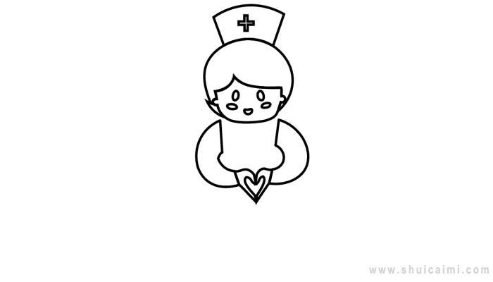 护士简笔画怎么画 护士简笔画图片大全