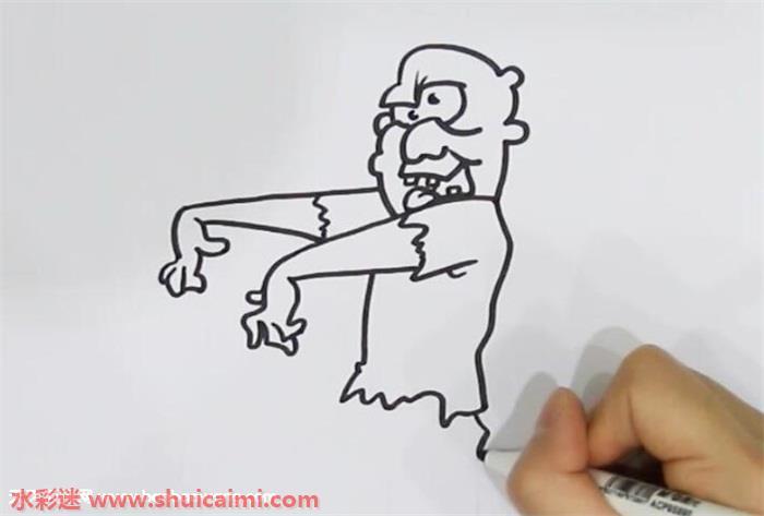 丧尸怎么画 丧尸简笔画简单又漂亮