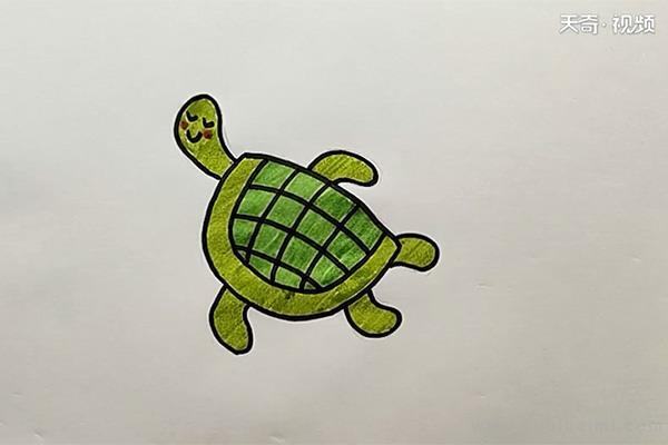 乌龟简笔画怎么画 乌龟简笔画顺序