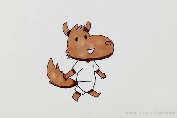 大灰狼简笔画怎么画 大灰狼简笔画好看