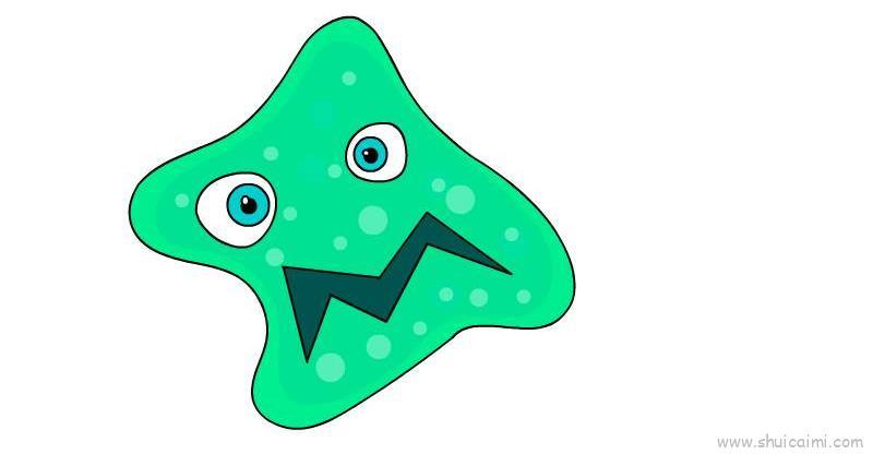 细菌儿童画怎么画 细菌简笔画简单又好看