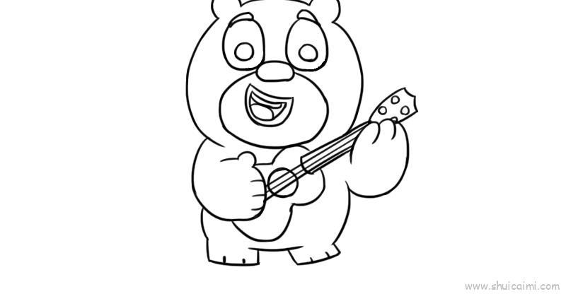 熊二儿童画怎么画 熊二简笔画图片大全