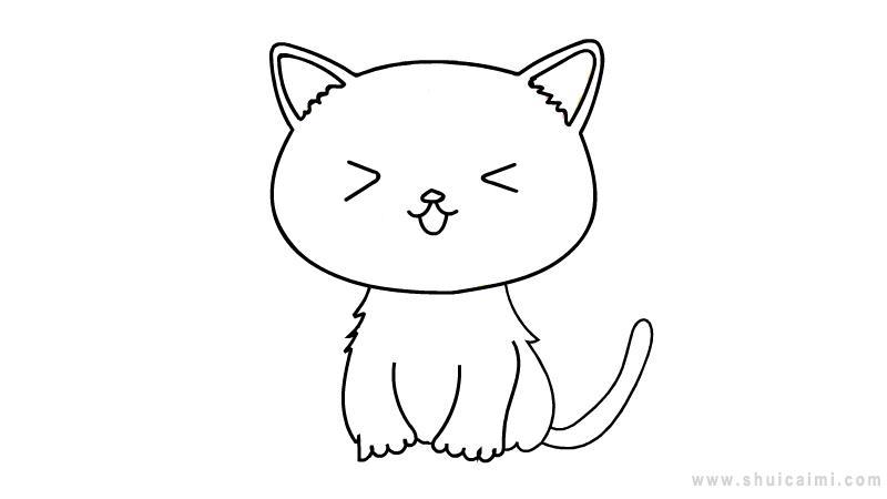猫简笔画怎么画 猫简笔画步骤