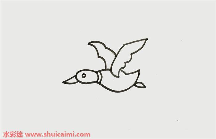 大雁怎么画 大雁简笔画简单又漂亮彩色