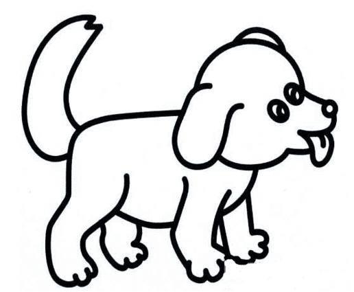 简笔画狗的画法 简笔画狗的画法小鸡