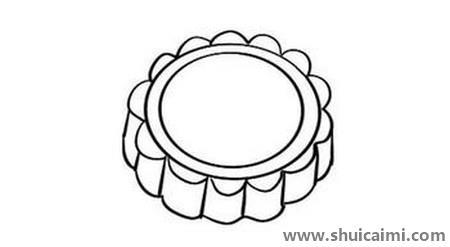月饼儿童简笔画