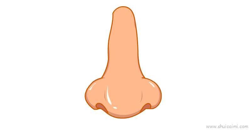 鼻子儿童画怎么画 鼻子简笔画图片