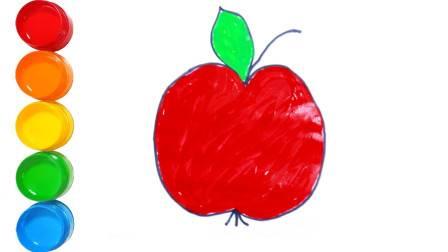 红色简笔画 蓝色简笔画可爱