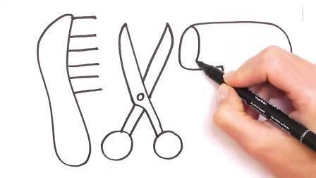 梳子简笔画 卡通梳子简笔画