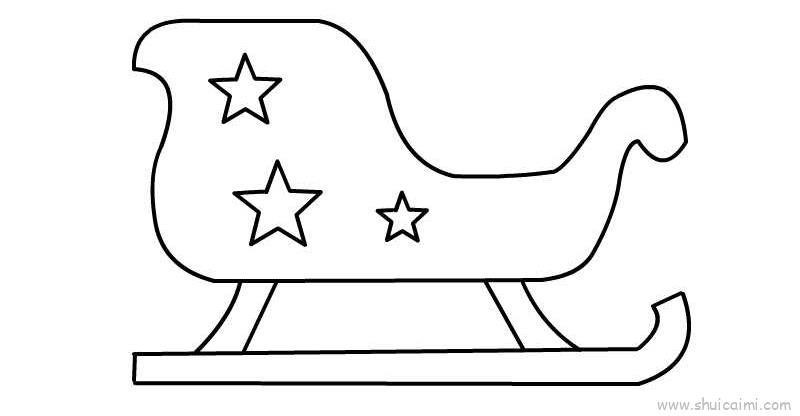 雪橇儿童画怎么画 雪橇简笔画画法