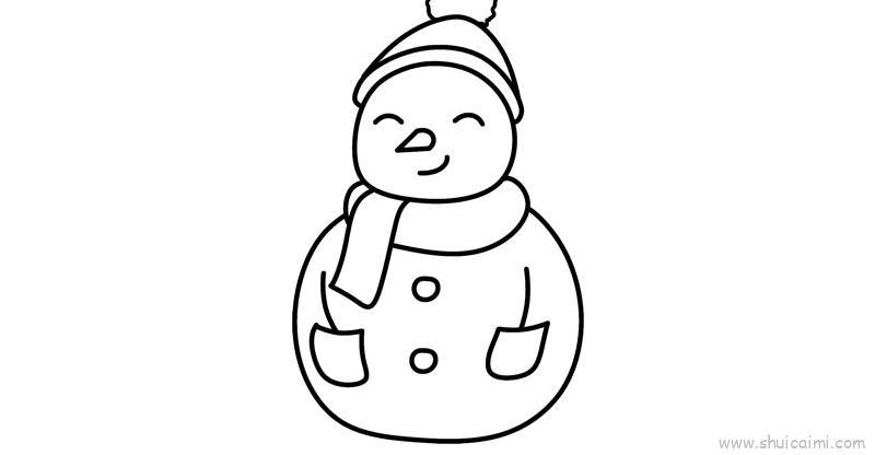 雪人儿童画怎么画 雪人简笔画简单又好看