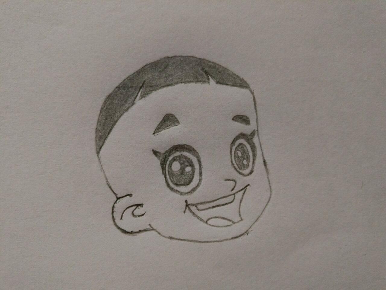 大头儿子简笔画图片大全 大头儿子简笔画图片大全彩色