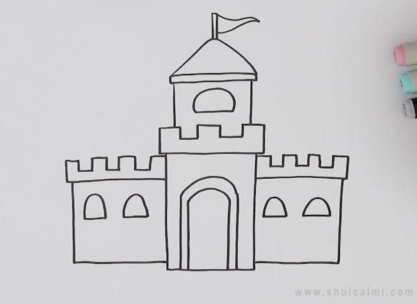 城堡简笔画怎么画 城堡简笔画画法