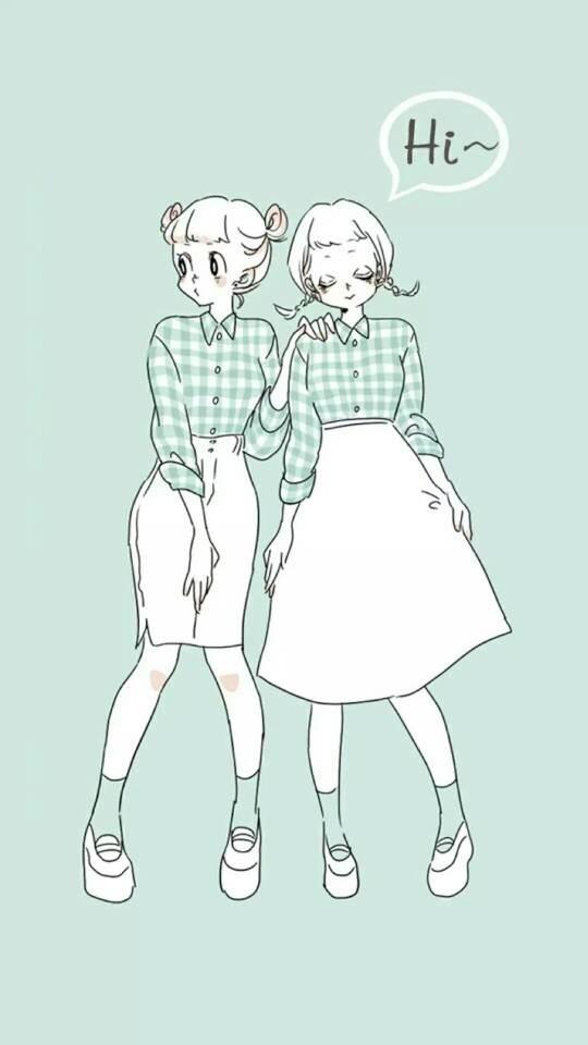 如何画闺密简笔画教程 如何画闺密简笔画图片