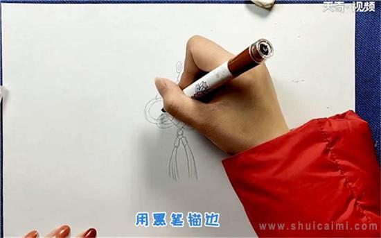 中国结简笔画怎么画 中国结简笔画好看