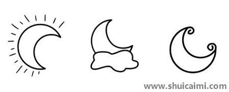 简单的月亮简笔画