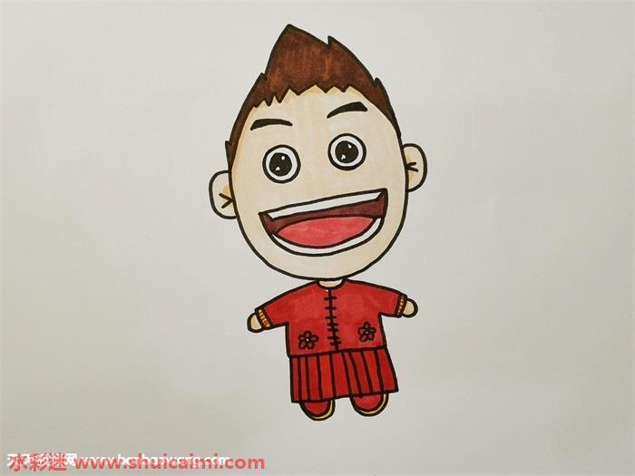 新郎怎么画 新郎简笔画画法