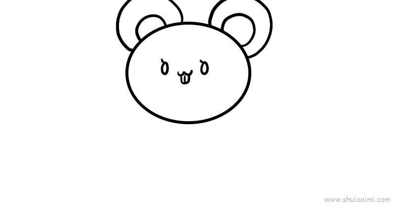 小鼠拜年儿童画怎么画 小鼠拜年简笔画步骤