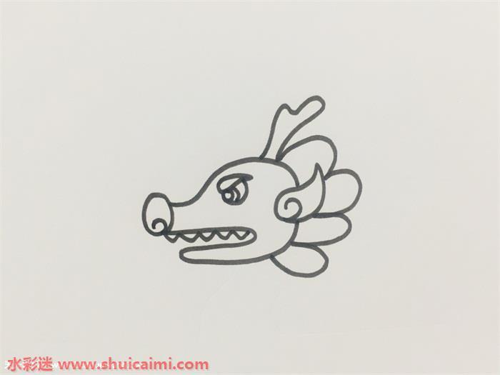 霸气龙舟怎么画 龙舟简笔画漂亮卡通