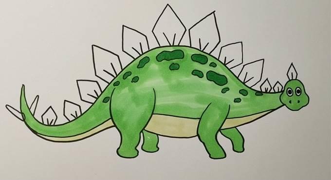 剑龙简笔画 翼龙简笔画图片大全