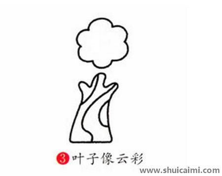 榕树儿童简笔画