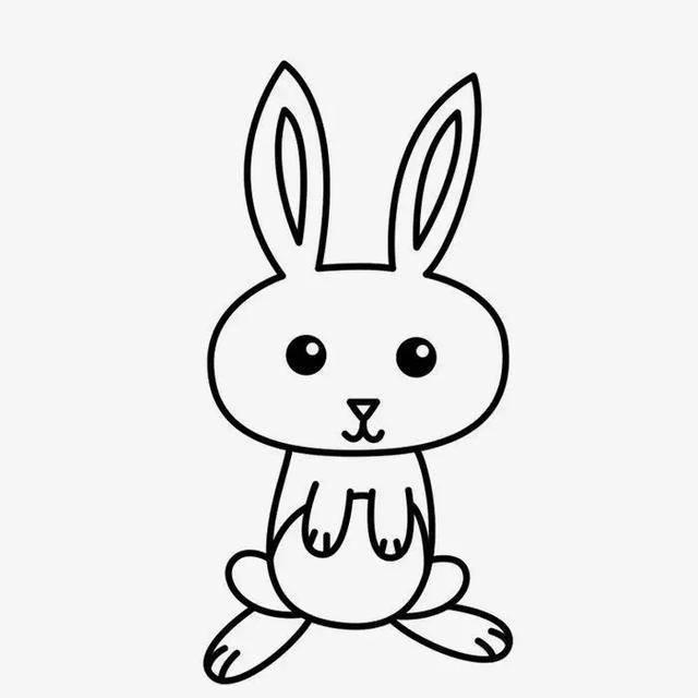 小白兔的简笔画 小白兔的简笔画图片