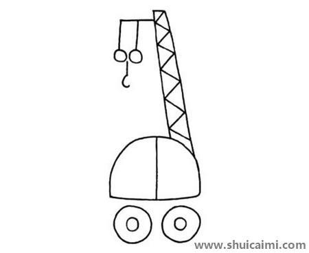 吊车儿童简笔画