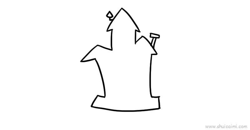 万圣节房子儿童画怎么画 万圣节房子简笔画好看