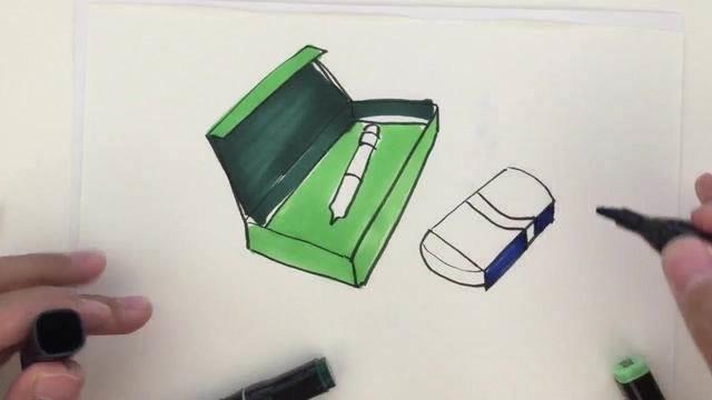 文具盒简笔画 文具盒简笔画图片