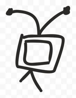 电视简笔画 电视简笔画图片