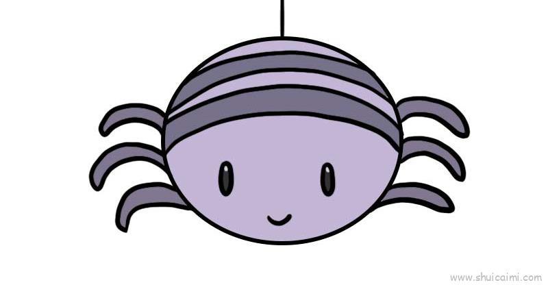 蜘蛛儿童画怎么画 蜘蛛简笔画图片