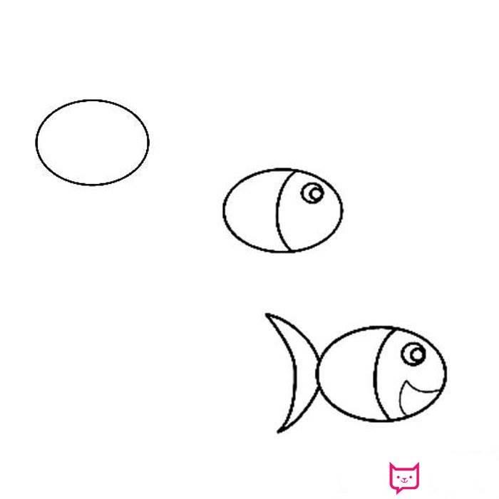 小鱼简笔画图片大全可爱 小鱼简笔画图片大全彩色