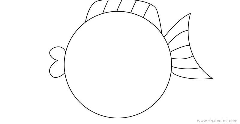 可爱鱼儿童画怎么画 可爱鱼简笔画简单