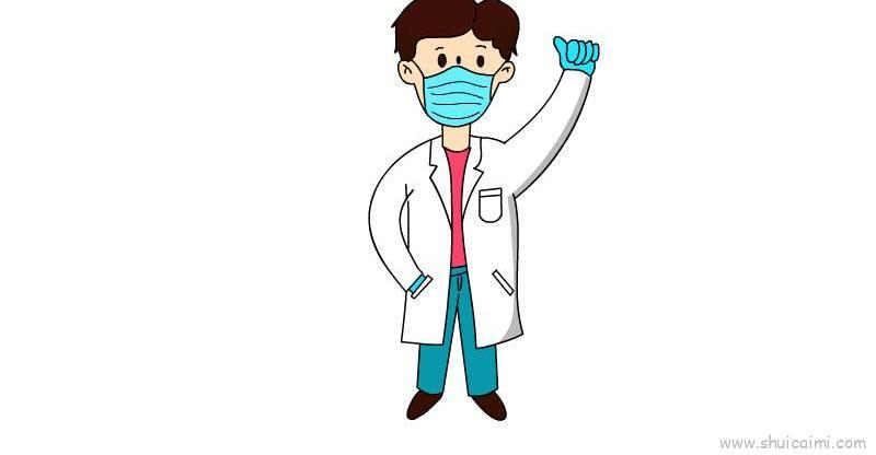 医护人员戴口罩教程儿童画怎么画 医护人员戴口罩教程简笔画画法