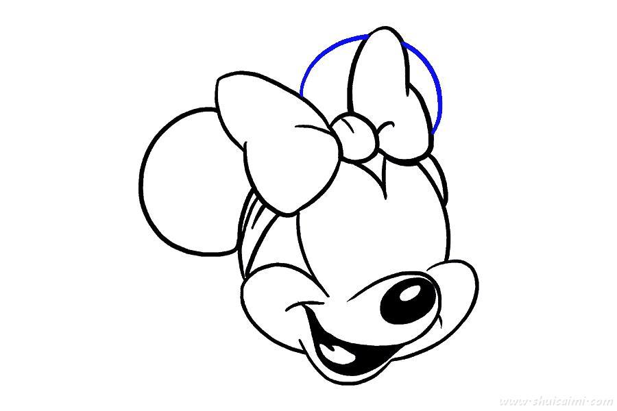 米妮老鼠怎么画 米妮老鼠简笔画图片带颜色