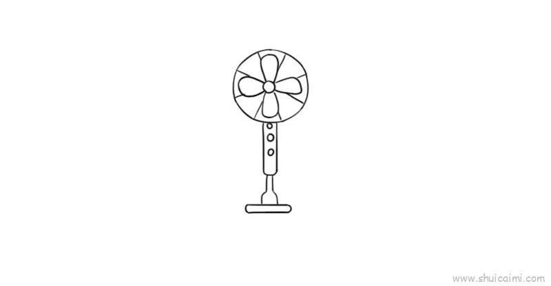 电风扇儿童画怎么画 电风扇简笔画图片