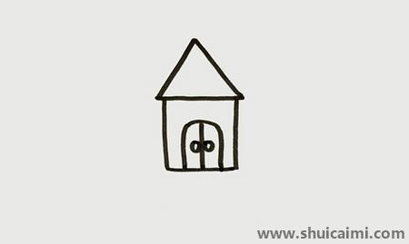 别墅儿童简笔画