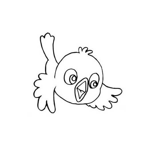 简笔画小鸟 简笔画小鸟可爱简单漂亮