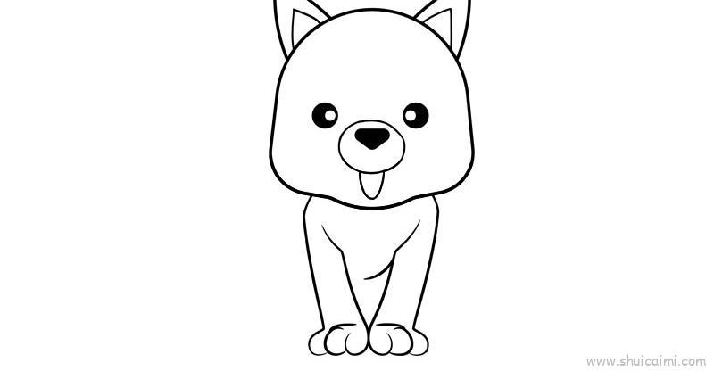 小狗儿童画怎么画 小狗简笔画图片大全