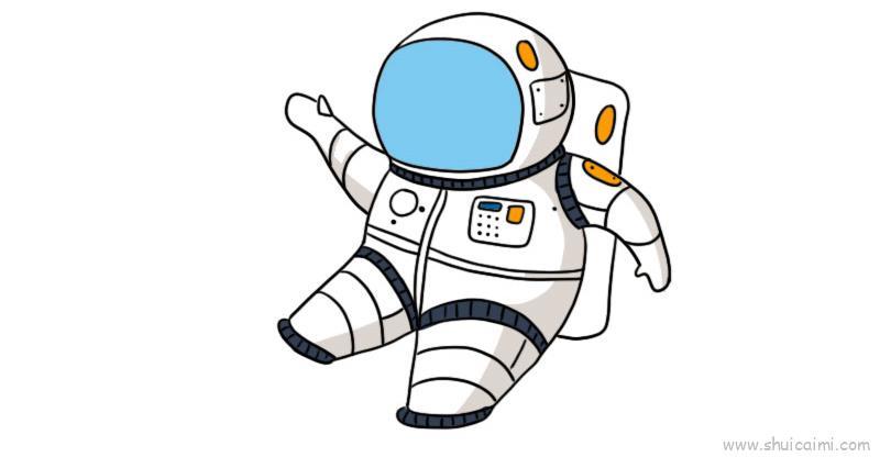 宇航员儿童画怎么画 宇航员简笔画画法