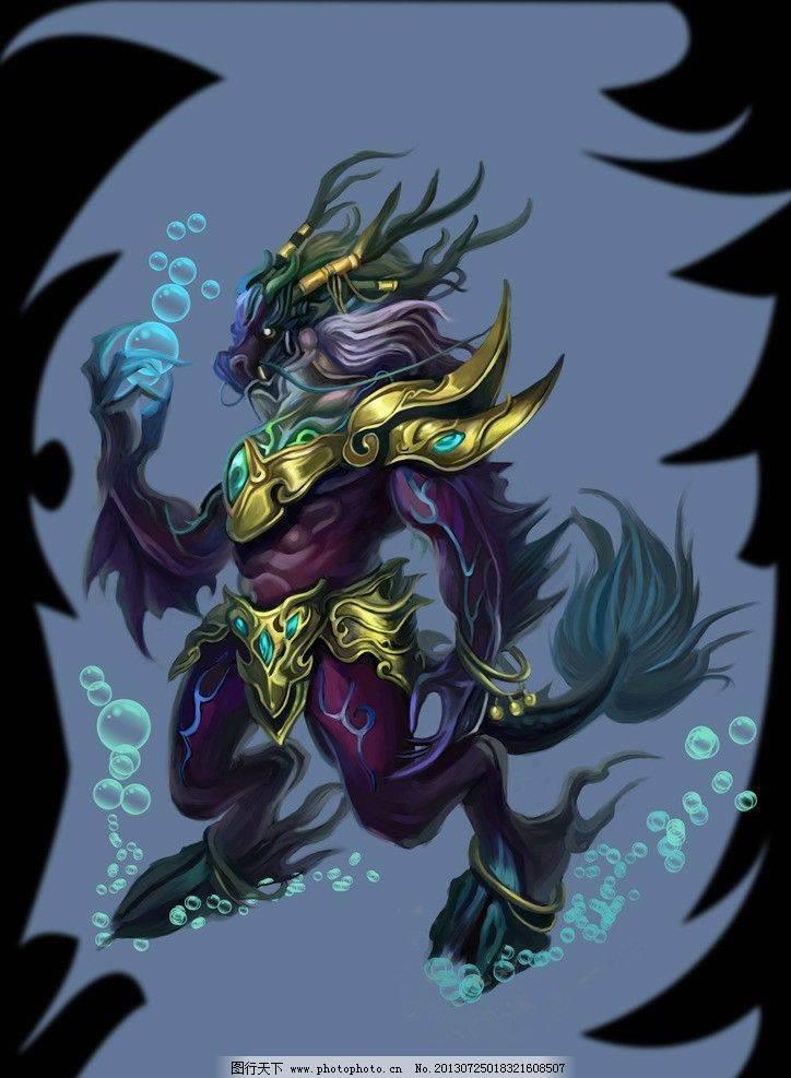 水神共工简笔画 水神共工简笔画教程