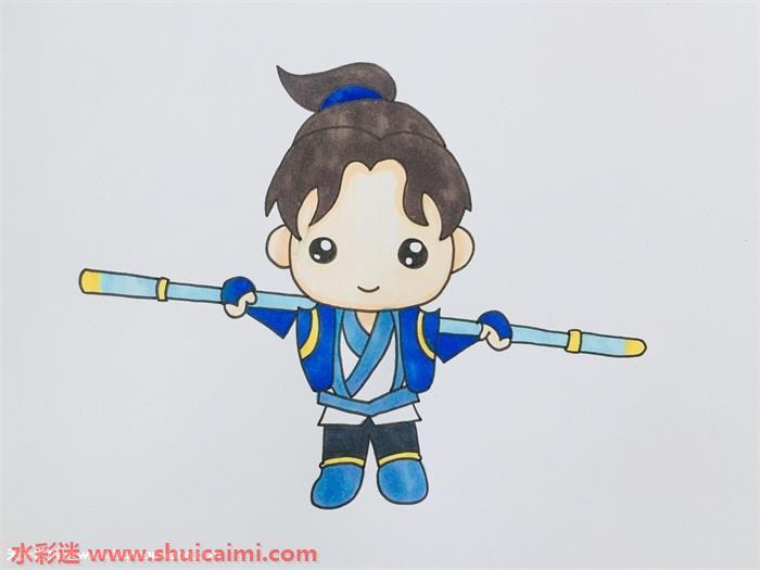 大话西游至尊宝简笔画图解教程分享