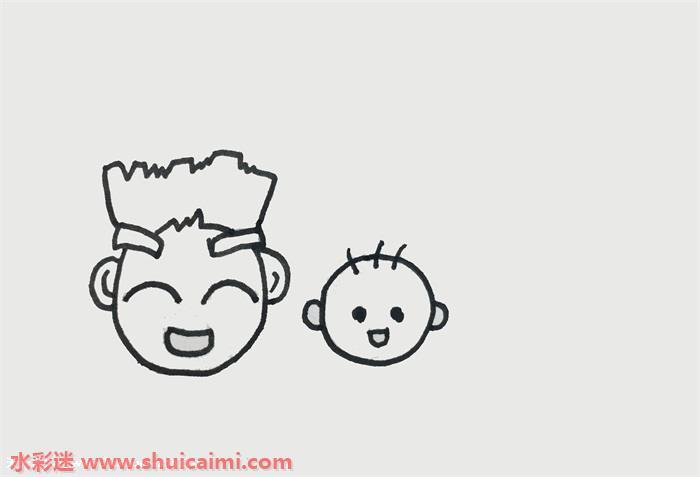 一家人怎么画 一家人简笔画简单易画彩色